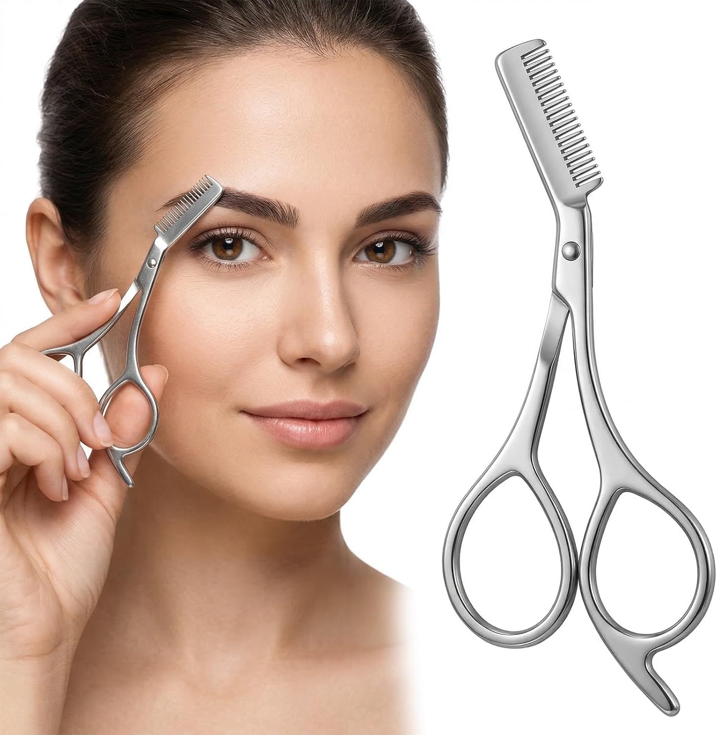 Men'S Grooming Mirror - Nożyczki do brwi ze stali nierdzewnej