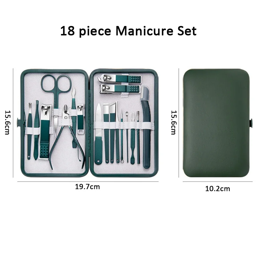 Nail Care Kit Mens - 4/7/10/12/18 szt. Zestaw do manicure, profesjonalny
