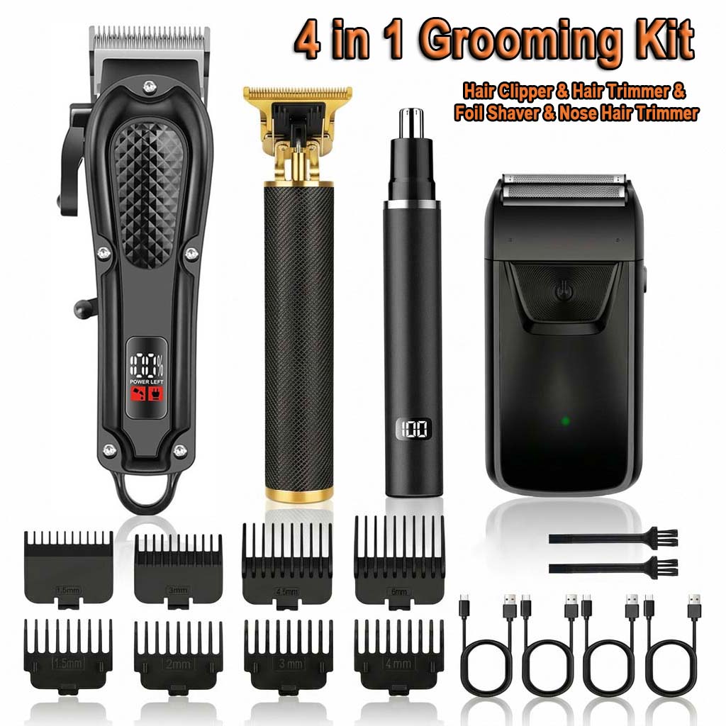 Electric Shaver Rotary - Zestaw do strzyżenia włosów dla mężczyzn