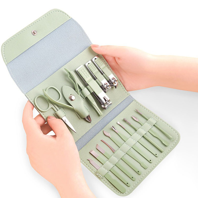 Nail Care Kit Mens - 16-częściowy profesjonalny zestaw do obcinania paznokci