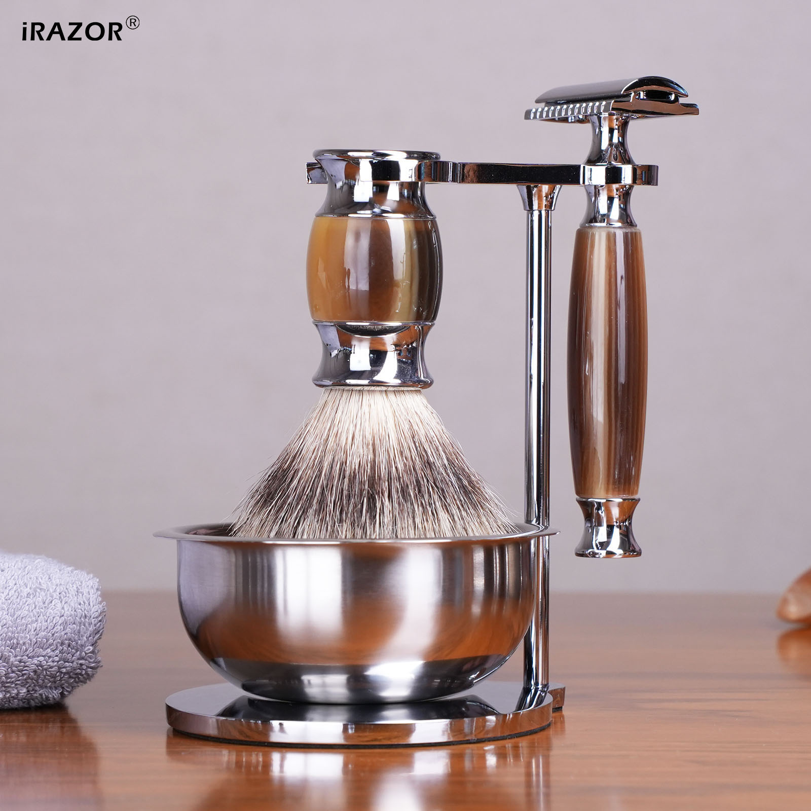 Men'S Grooming Barbershop - iRAZOR Luksusowy Zestaw do Golenia dla