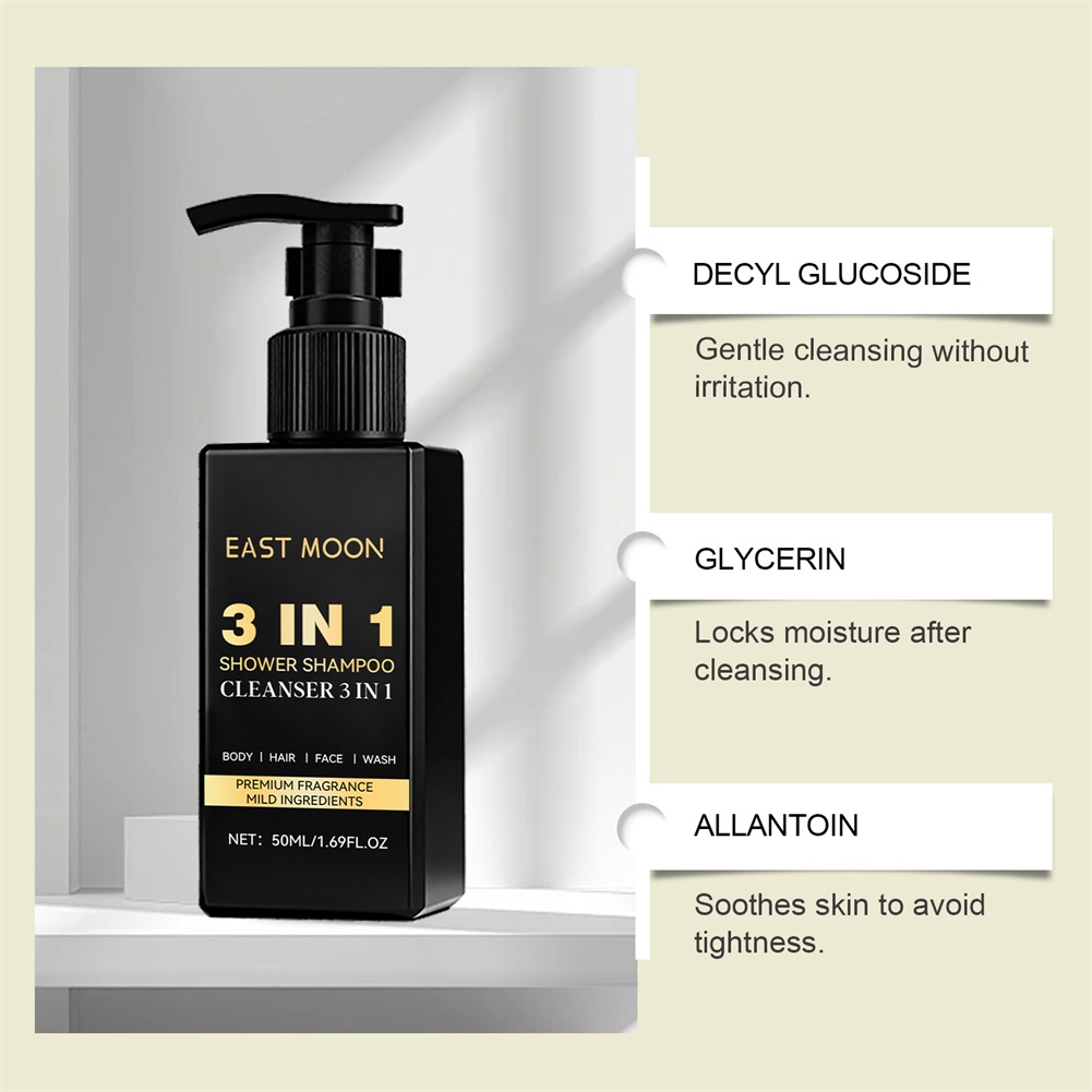 50ml 3 w 1 Szampon, płyn do my – Face Wash Mens recenzja i cena
