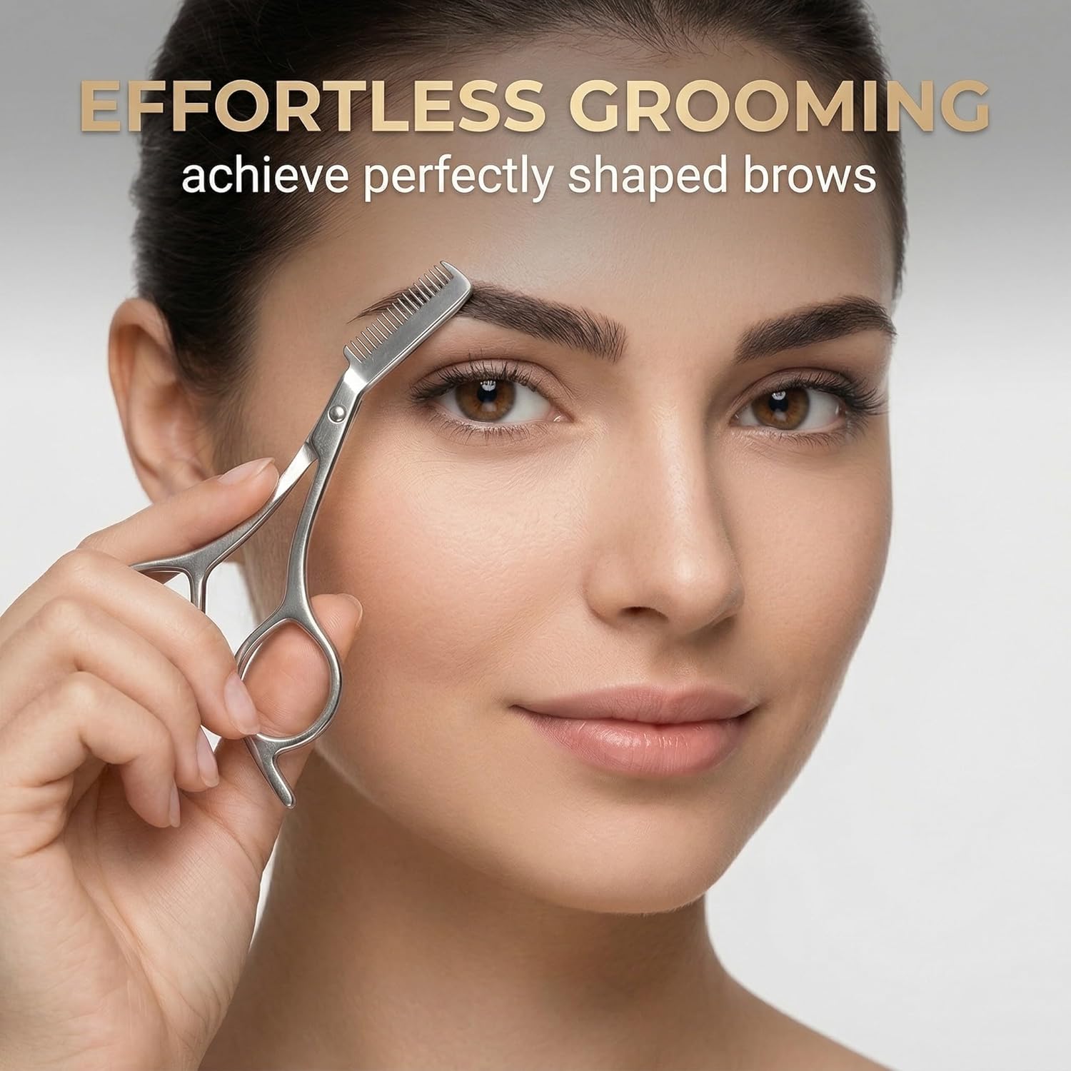 Nożyczki do brwi ze stali nier – Men'S Grooming Mirror recenzja i cena