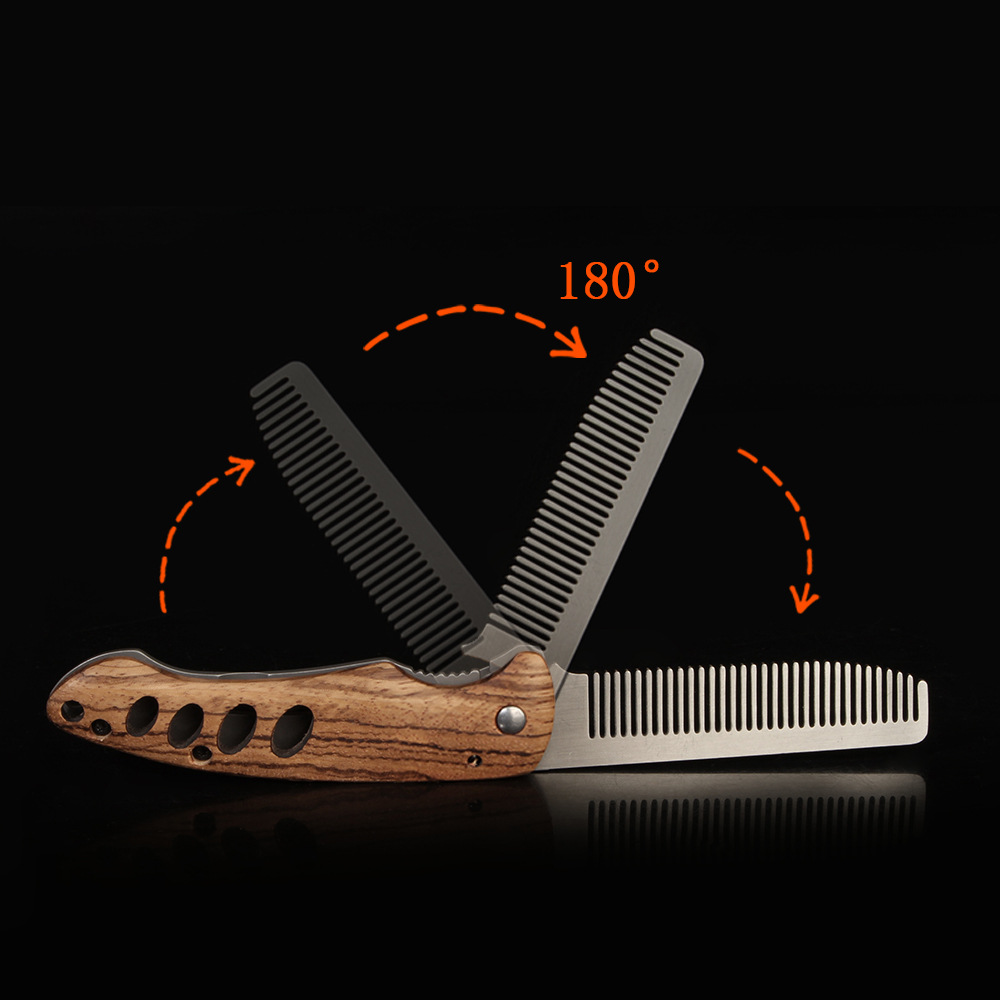 Składany grzebień do brody z l – Mens Grooming Barber recenzja i cena
