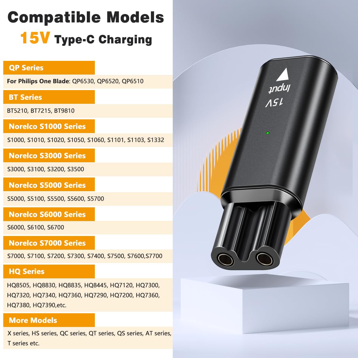 Brangdy 15V HQ8505 Type-C Shav – Electric Shaver Rotary recenzja i cena
