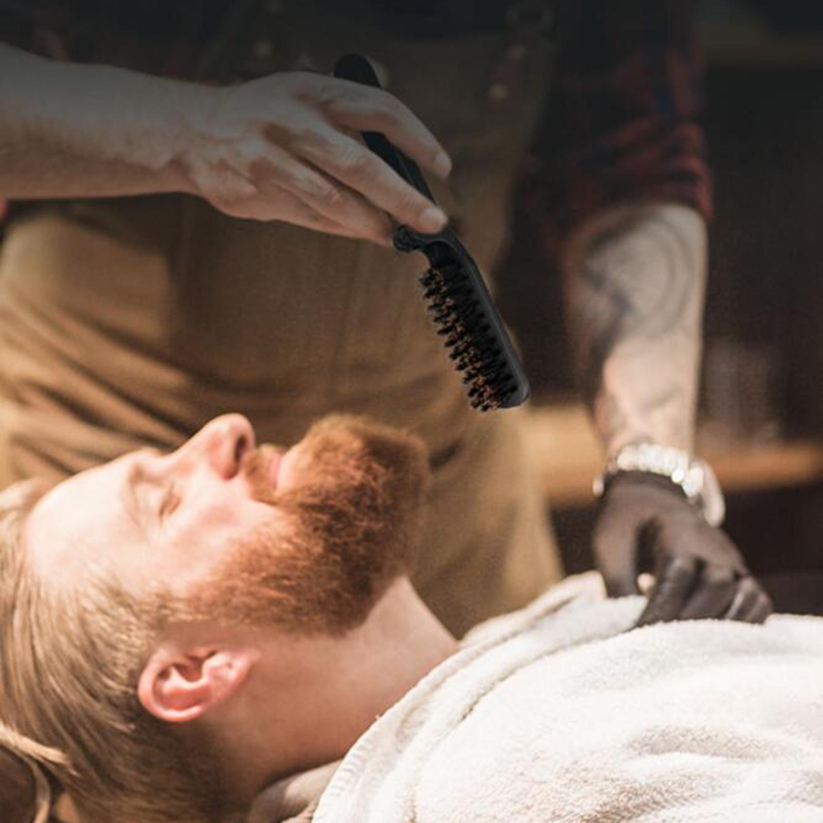 Czarna, stylowa szczotka do br – Men'S Grooming Barbershop recenzja i cena