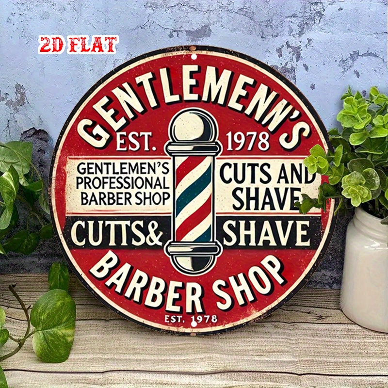 Klasyczna tabliczka aluminiowa – Men'S Grooming Barbershop recenzja i cena