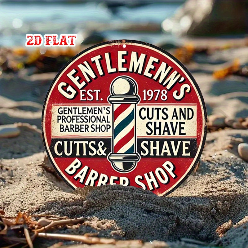 Klasyczna tabliczka aluminiowa – Men'S Grooming Barbershop recenzja i cena